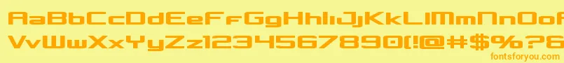 Concielianbold Font – Orange Fonts on Yellow Background