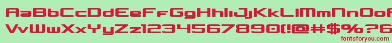 Concielianbold Font – Red Fonts on Green Background