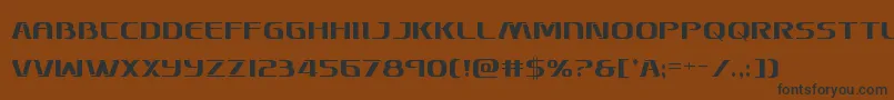 Skymarshalcond Font – Black Fonts on Brown Background