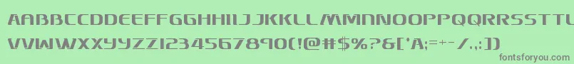 Skymarshalcond Font – Gray Fonts on Green Background