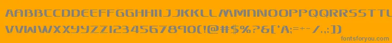 Skymarshalcond Font – Gray Fonts on Orange Background