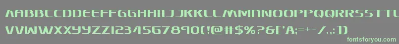 Skymarshalcond Font – Green Fonts on Gray Background