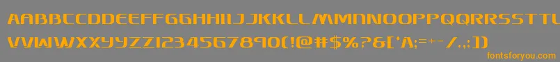 Skymarshalcond Font – Orange Fonts on Gray Background