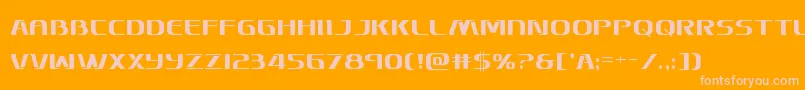 Skymarshalcond Font – Pink Fonts on Orange Background