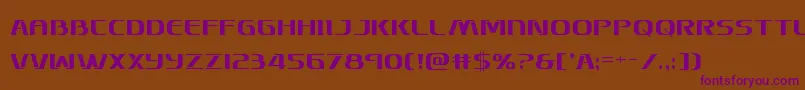 Skymarshalcond Font – Purple Fonts on Brown Background