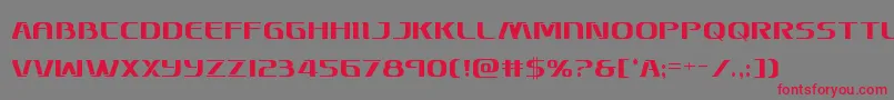 フォントSkymarshalcond – 赤い文字の灰色の背景