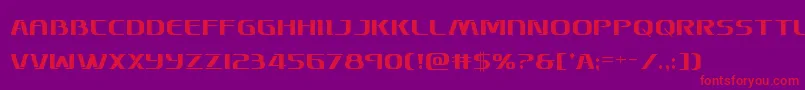 Skymarshalcond Font – Red Fonts on Purple Background