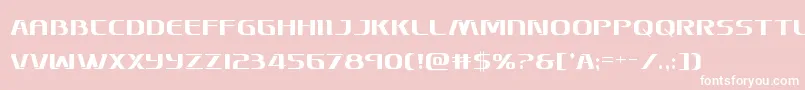 Skymarshalcond Font – White Fonts on Pink Background