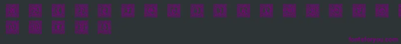 Schmuckinitialen1 Font – Purple Fonts on Black Background