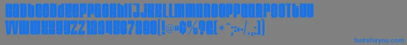 Velvenda Megablackフォントについての詳細 フォントVelvenda Megablack – 灰色の背景に青い文字