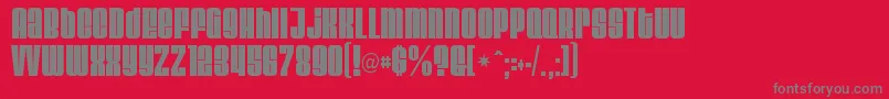 Velvenda Megablack Font – Gray Fonts on Red Background