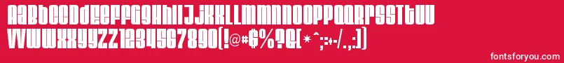 Velvenda Megablack Font – White Fonts on Red Background