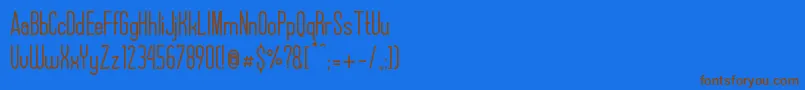 AlexxisDemo Font – Brown Fonts on Blue Background