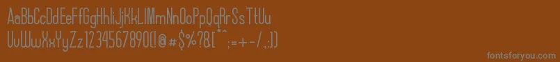 Шрифт AlexxisDemo – серые шрифты на коричневом фоне