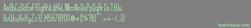フォントAlexxisDemo – 灰色の背景に緑のフォント