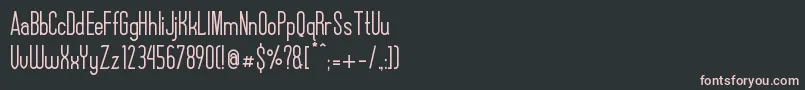 Шрифт AlexxisDemo – розовые шрифты на чёрном фоне