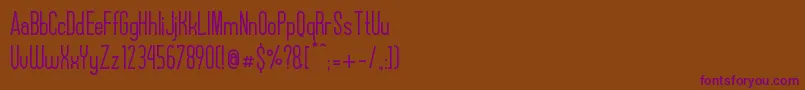 AlexxisDemo Font – Purple Fonts on Brown Background