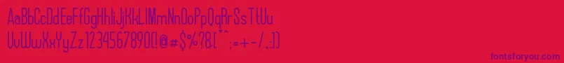 AlexxisDemo Font – Purple Fonts on Red Background