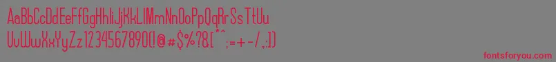 AlexxisDemo Font – Red Fonts on Gray Background