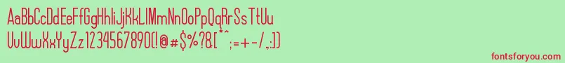 AlexxisDemo Font – Red Fonts on Green Background