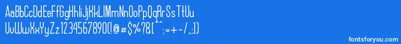 Подробнее о шрифте AlexxisDemo Шрифт AlexxisDemo – белые шрифты на синем фоне
