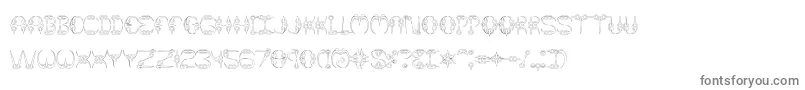 Шрифт Claw2Brk – серые шрифты на белом фоне