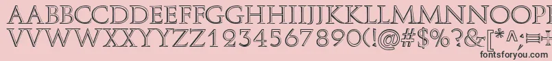 AureliusRegular Font – Black Fonts on Pink Background