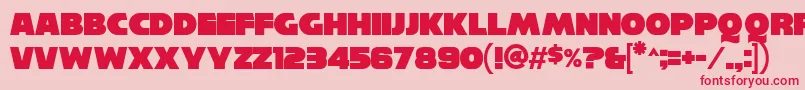 Reisenberg Font – Red Fonts on Pink Background