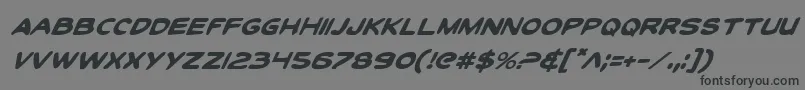 Toontii Font – Black Fonts on Gray Background