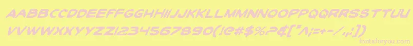 Toontii Font – Pink Fonts on Yellow Background