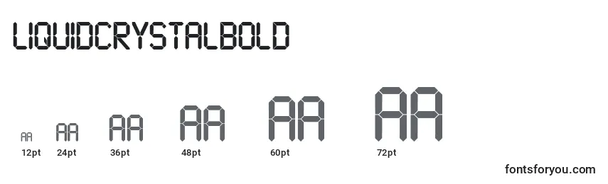 sizes of liquidcrystalbold font, liquidcrystalbold sizes