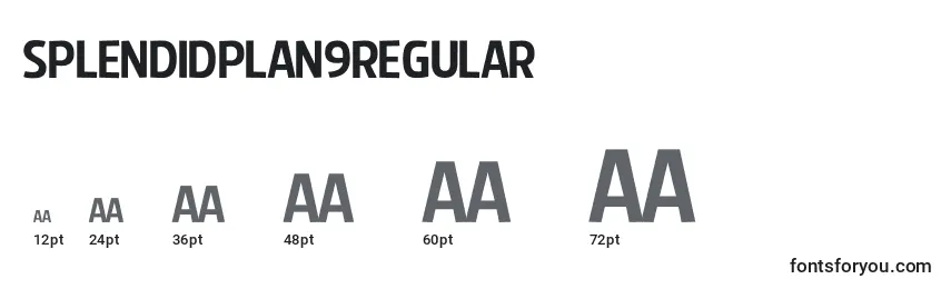 SplendidPlan9Regular Font Sizes