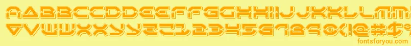 More about Oberondeuxpunch Font Oberondeuxpunch Font – Orange Fonts on Yellow Background