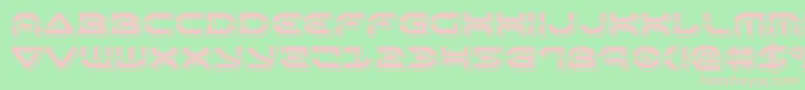 Шрифт Oberondeuxpunch – розовые шрифты на зелёном фоне