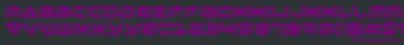 Oberondeuxpunch Font – Purple Fonts on Black Background