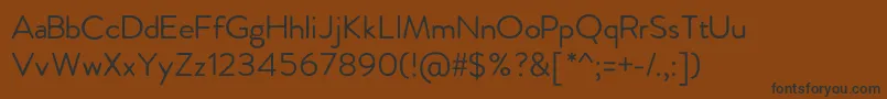 FebreroRegular Font – Black Fonts on Brown Background