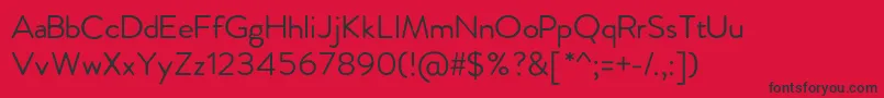 FebreroRegular Font – Black Fonts on Red Background