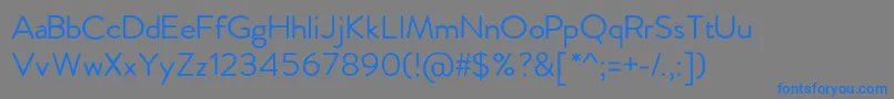 FebreroRegular Font – Blue Fonts on Gray Background