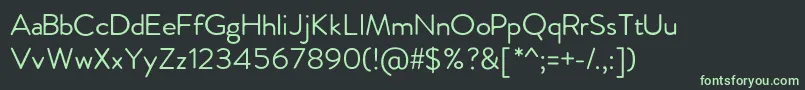 FebreroRegular Font – Green Fonts on Black Background