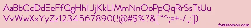 FebreroRegular Font – Purple Fonts on Pink Background
