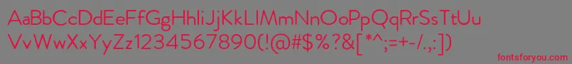 FebreroRegular Font – Red Fonts on Gray Background