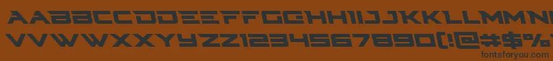 Cyberdyneleft Font – Black Fonts on Brown Background