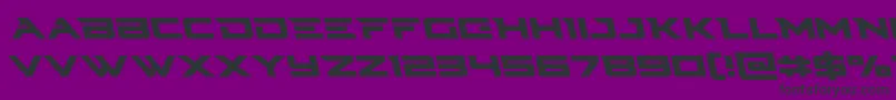 Cyberdyneleft Font – Black Fonts on Purple Background