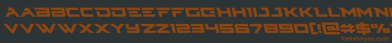 Cyberdyneleft Font – Brown Fonts on Black Background