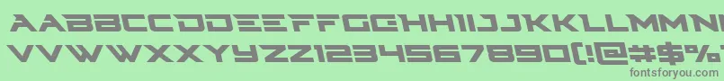 Cyberdyneleft Font – Gray Fonts on Green Background