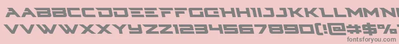 Cyberdyneleft Font – Gray Fonts on Pink Background