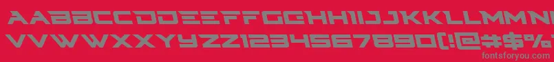 Cyberdyneleft Font – Gray Fonts on Red Background