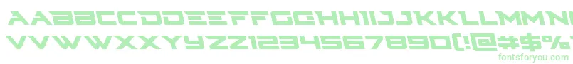 Cyberdyneleft Font – Green Fonts on White Background