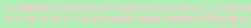 Cyberdyneleft Font – Pink Fonts on Green Background