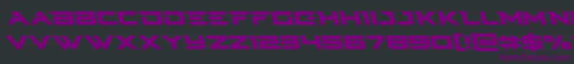 Cyberdyneleft Font – Purple Fonts on Black Background